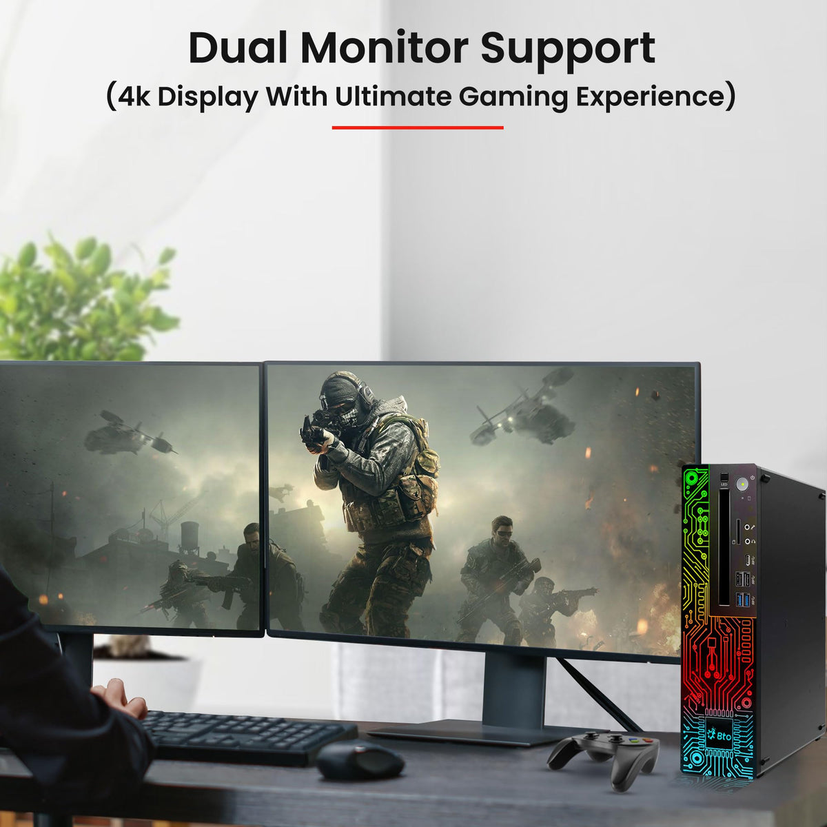 RGB Gaming Desktop PC Intel i5 16GB Ram 512GB SSD GeForce GT 1030 Windows 11 Pro P613