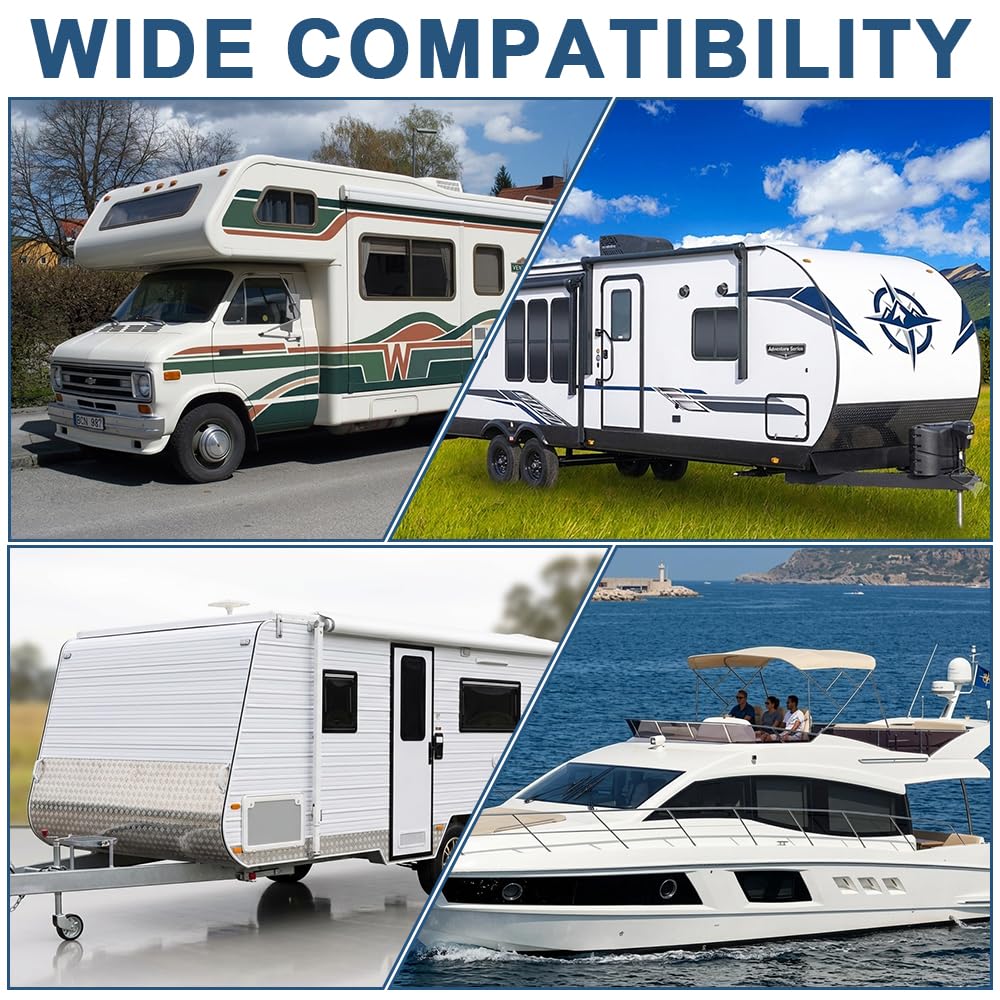 White 2 Pack RV Vent Covers U269542