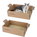 2 Pack Large Cardboard Cat Litter Box F409