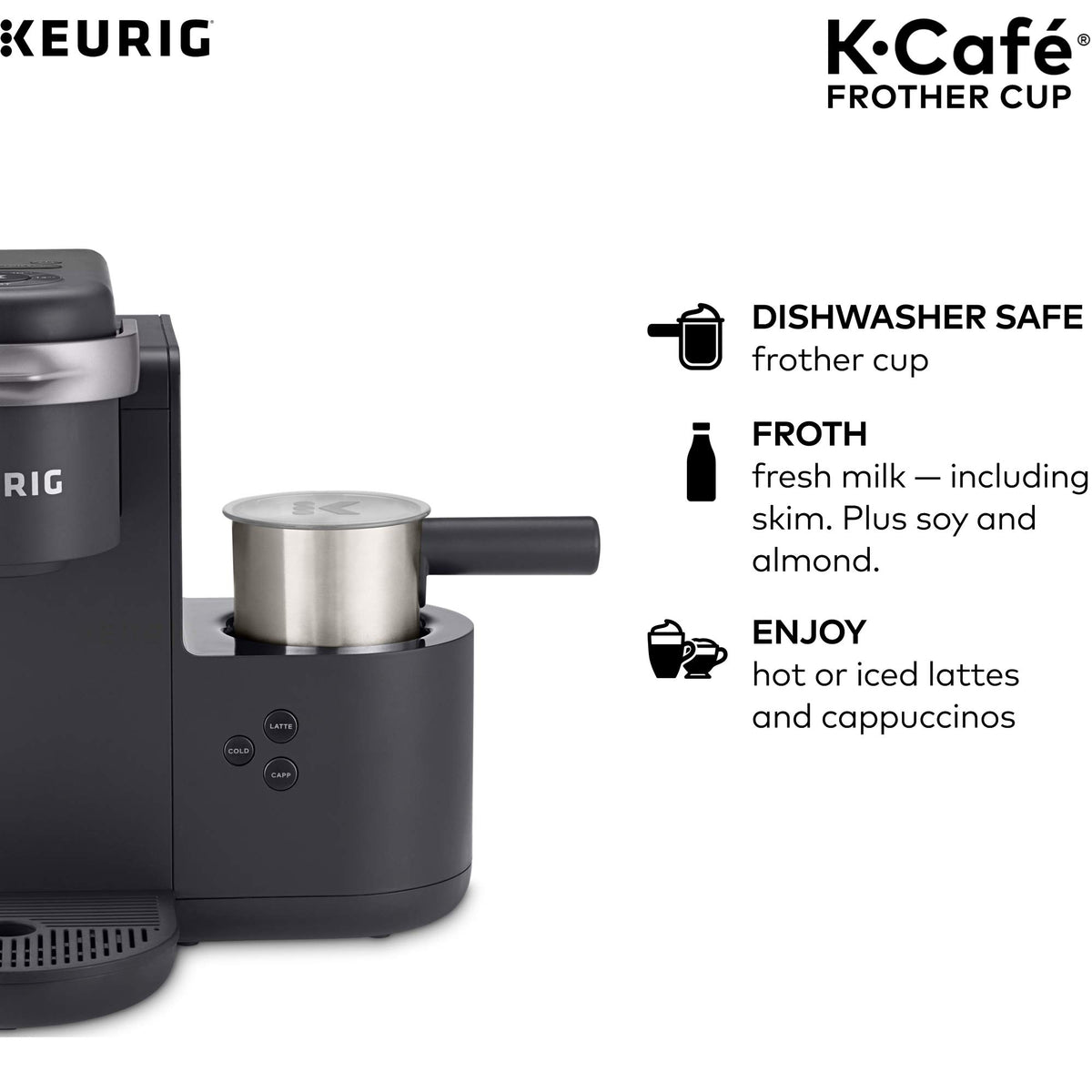 Charcoal Milk Frother R8058