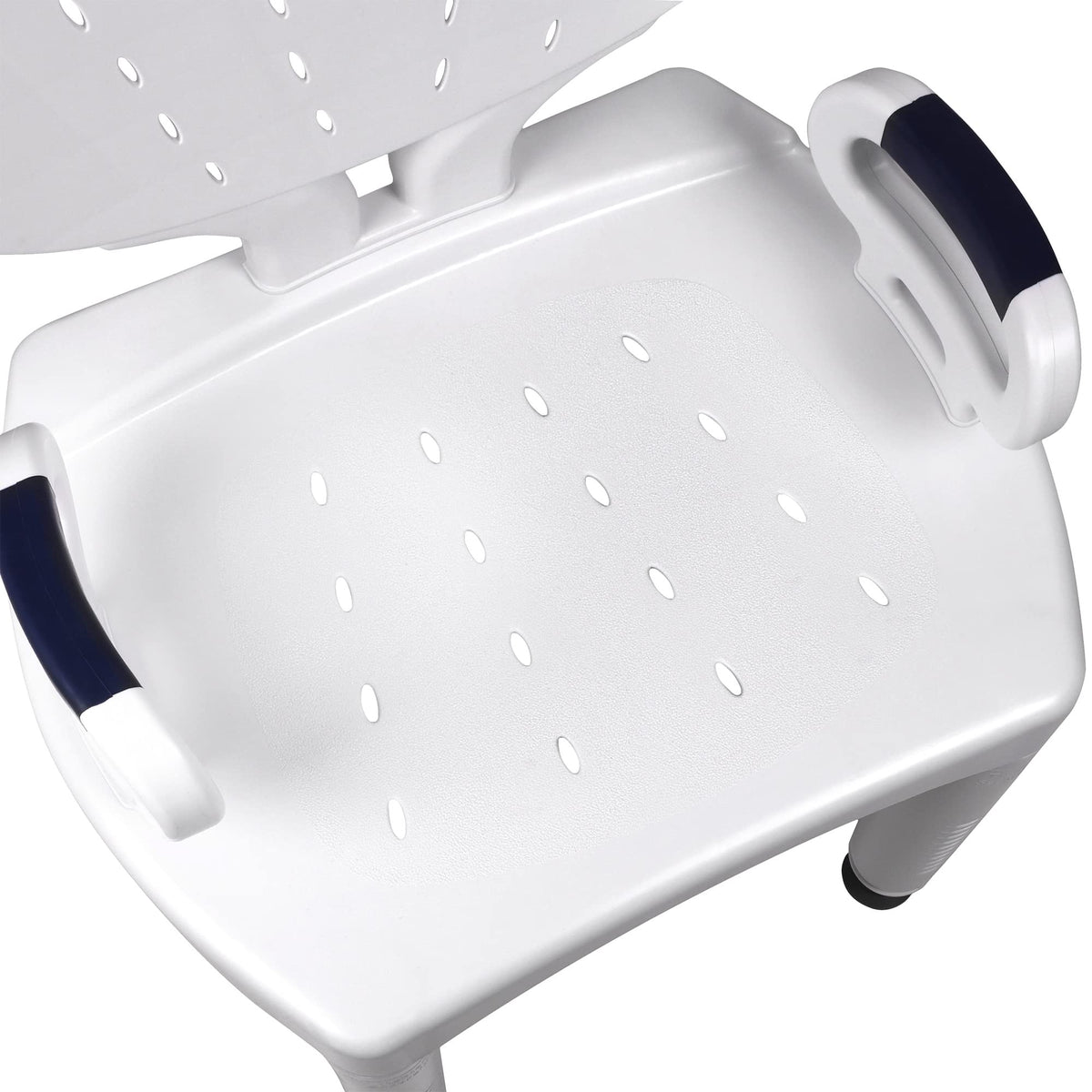 Shower Chair Bath Seat with Padded Arms, Removable Back and Adjustable Legs I2138