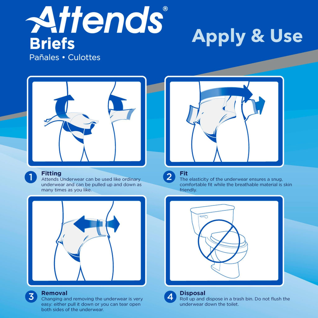 Large/X-Large Adult Incontinence Briefs 96 Ct B4982