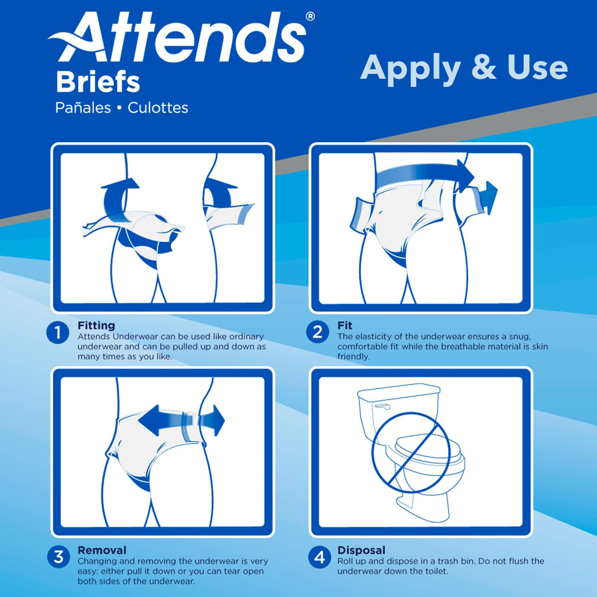Large/X-Large Adult Incontinence Briefs 96 Ct B4982