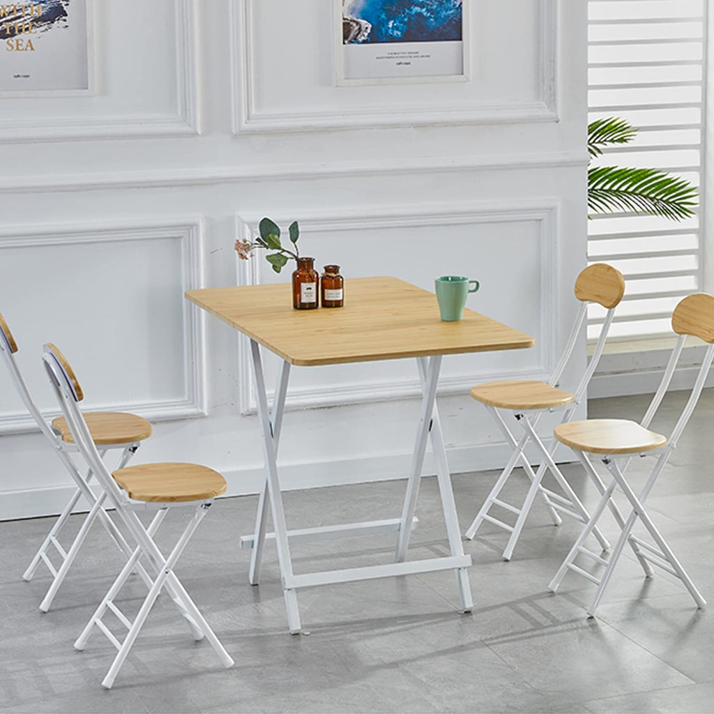 Black 18 Inch Folding Stool with Backrest and Footrest Z1148