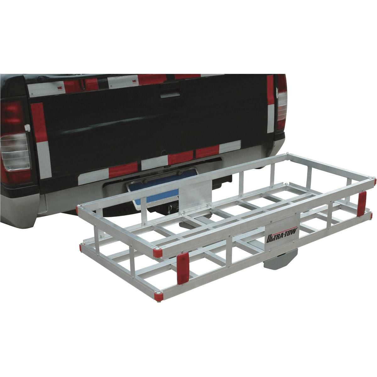 Aluminum Hitch Cargo Carrier 500-Lb Capacity Silver W3728
