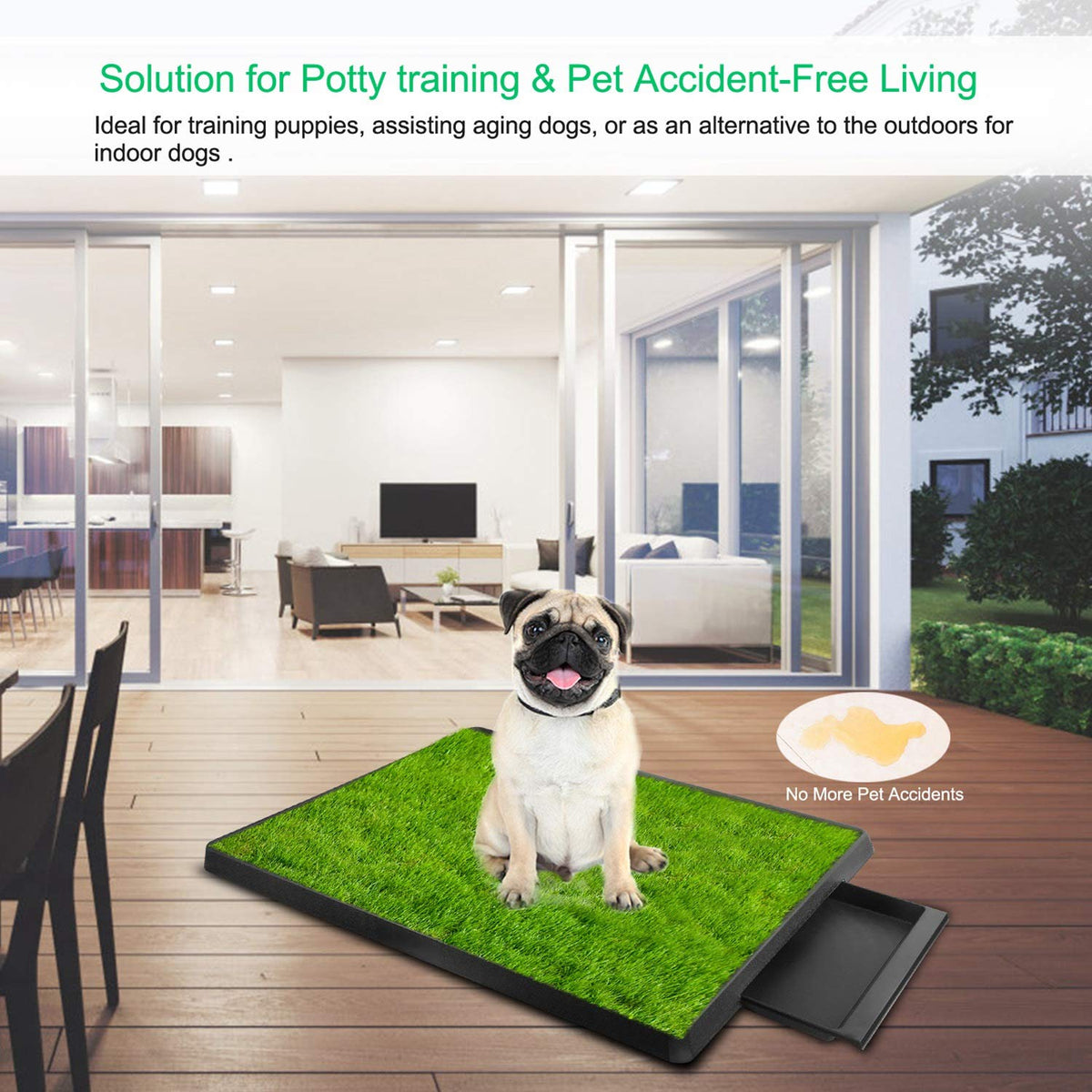 Indoor Dog Potty Grass Pad with Tray G231