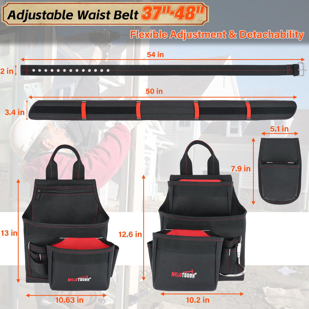 Tool Belt with Suspenders and Tool Pouch J430589