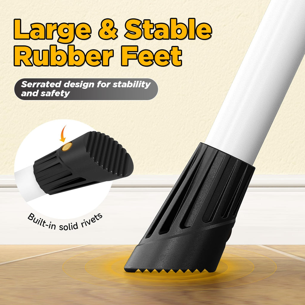 4 Step White Folding Step Stool J6169