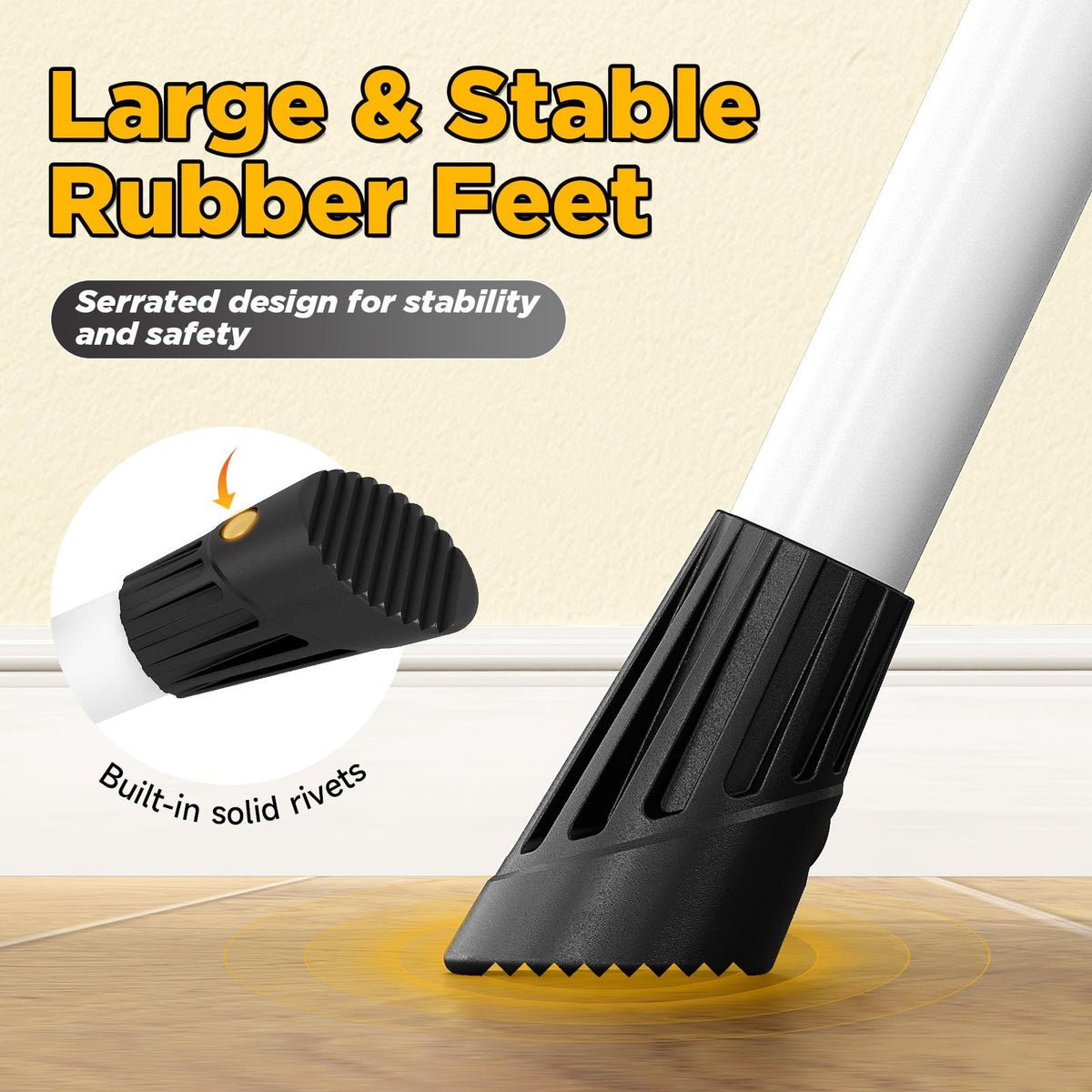 4 Step White Folding Step Stool J6169