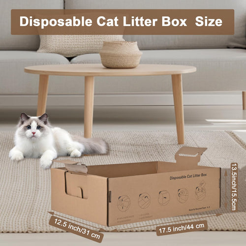 2 Pack Large Cardboard Cat Litter Box F409