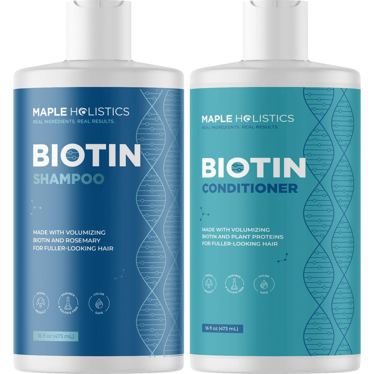 Sulfate Free Volumizing Biotin Shampoo and Conditioner Set T7006