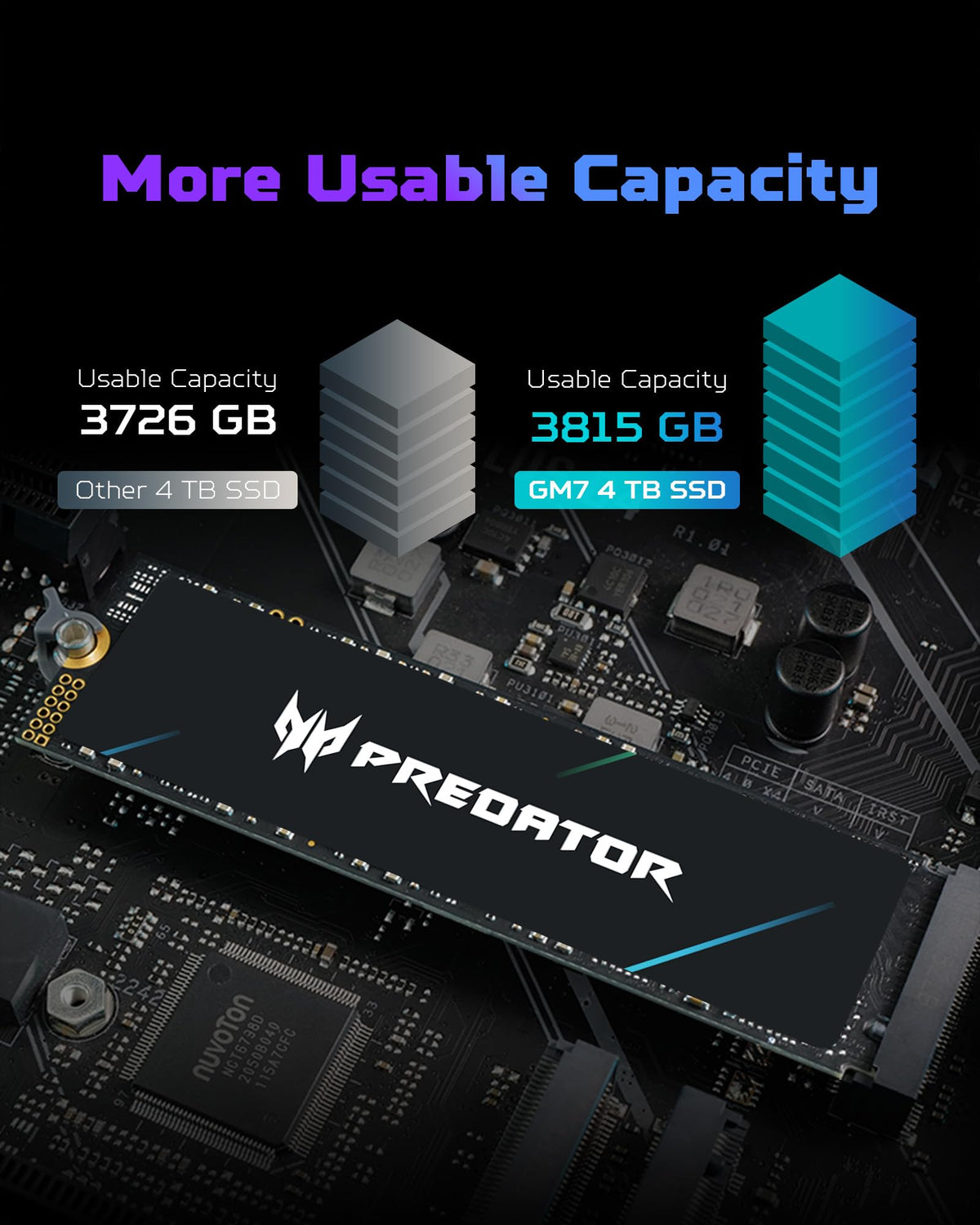 2TB M.2 2280 PCIe Gen 4 x4 NVMe Internal Solid State Drive P258269