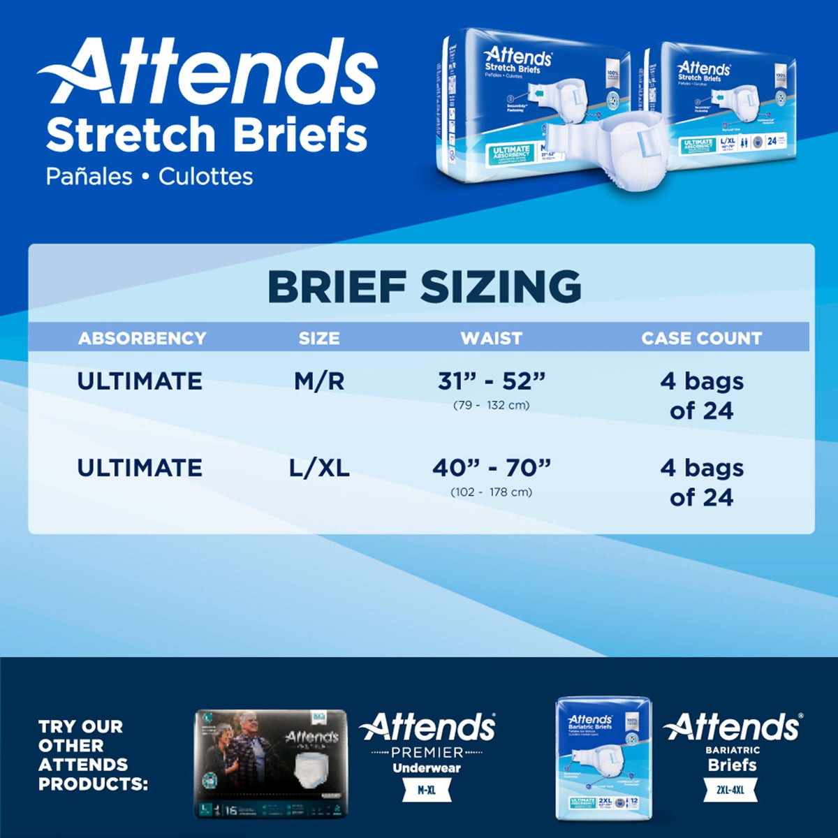 Large/X-Large Adult Incontinence Briefs 96 Ct B4982