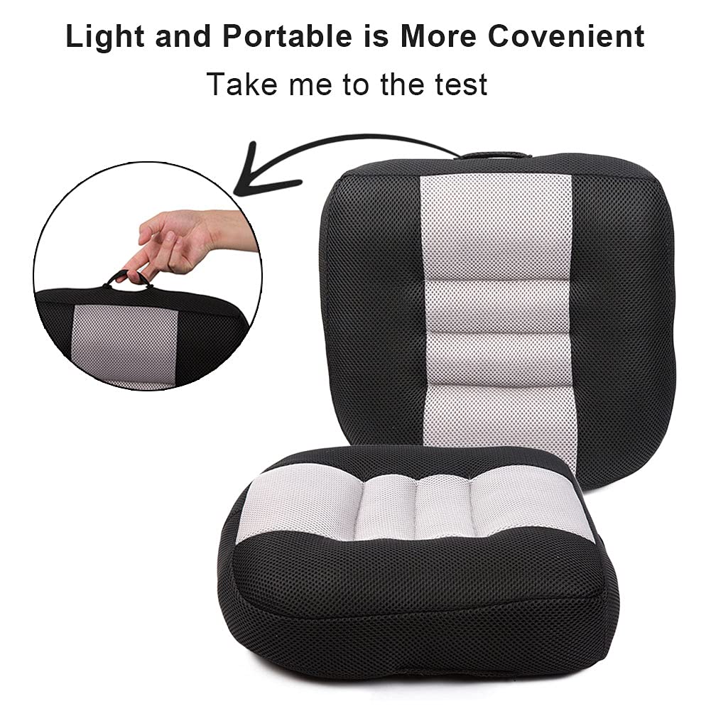 Black Breathable Mesh Car Booster Seat Cushion C199601