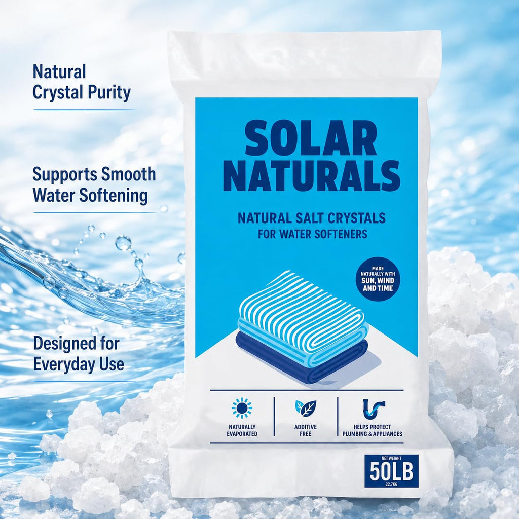 Natural Salt Crystals for Water Softeners, 50lb K37134