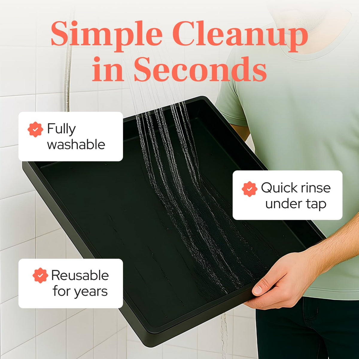 Leak-Proof Dog Potty Tray Medium D235