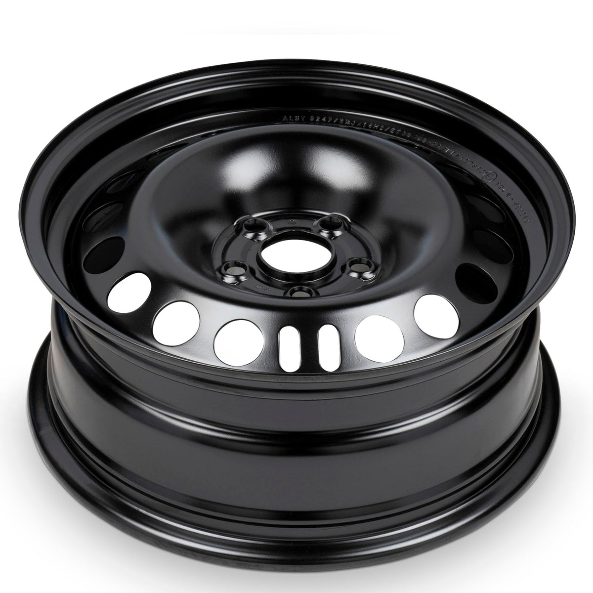 16 Inch Black Painted Steel Rim P11220