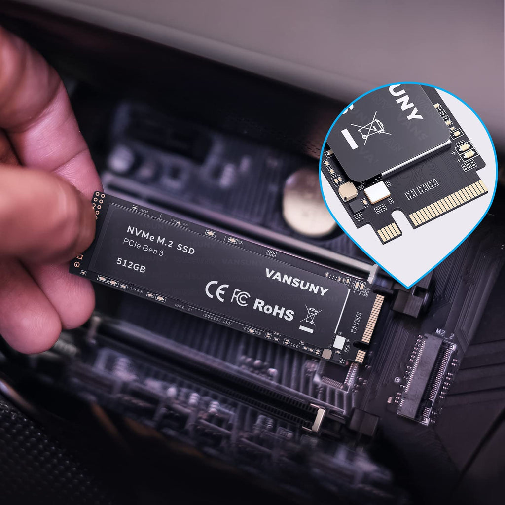 512GB NVMe M.2 Internal Solid State Drive PCIe 3.0 TLC 3D NAND 2280 R580671