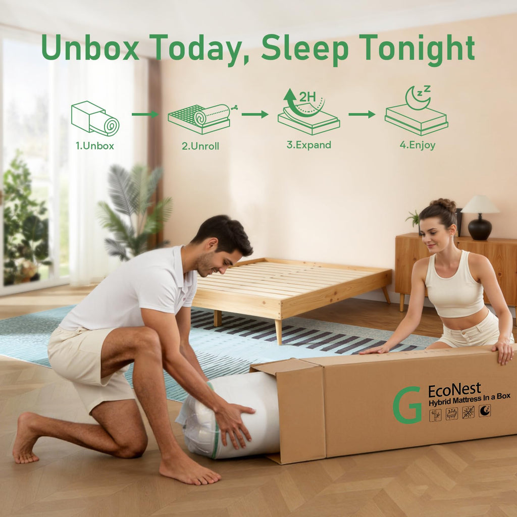 14 Inch Hybrid Memory Foam Full Size Mattress H709727