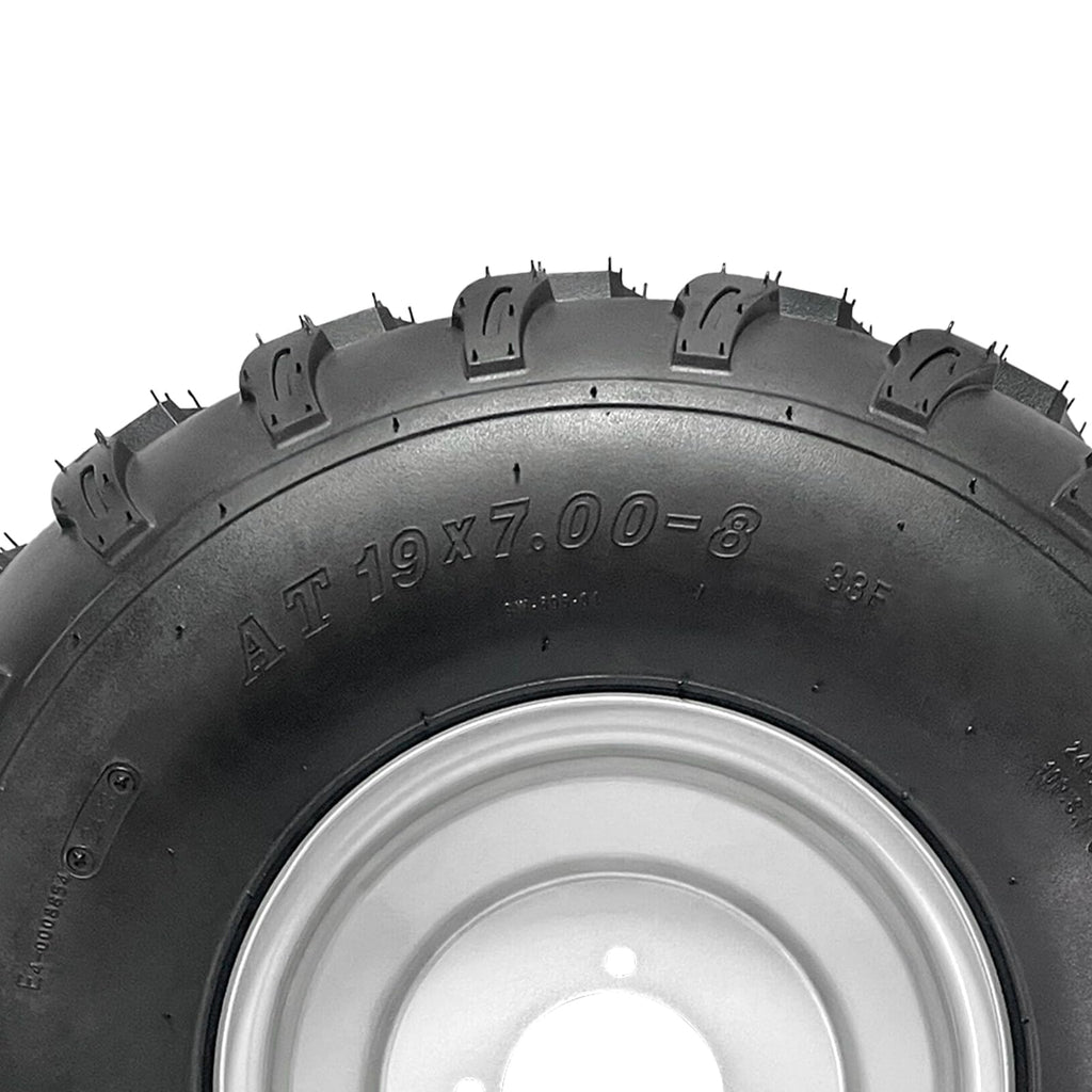 19x7-8 8 Inch All Terrain Tubeless Tire Wheel Assembly 4 Pack N739281