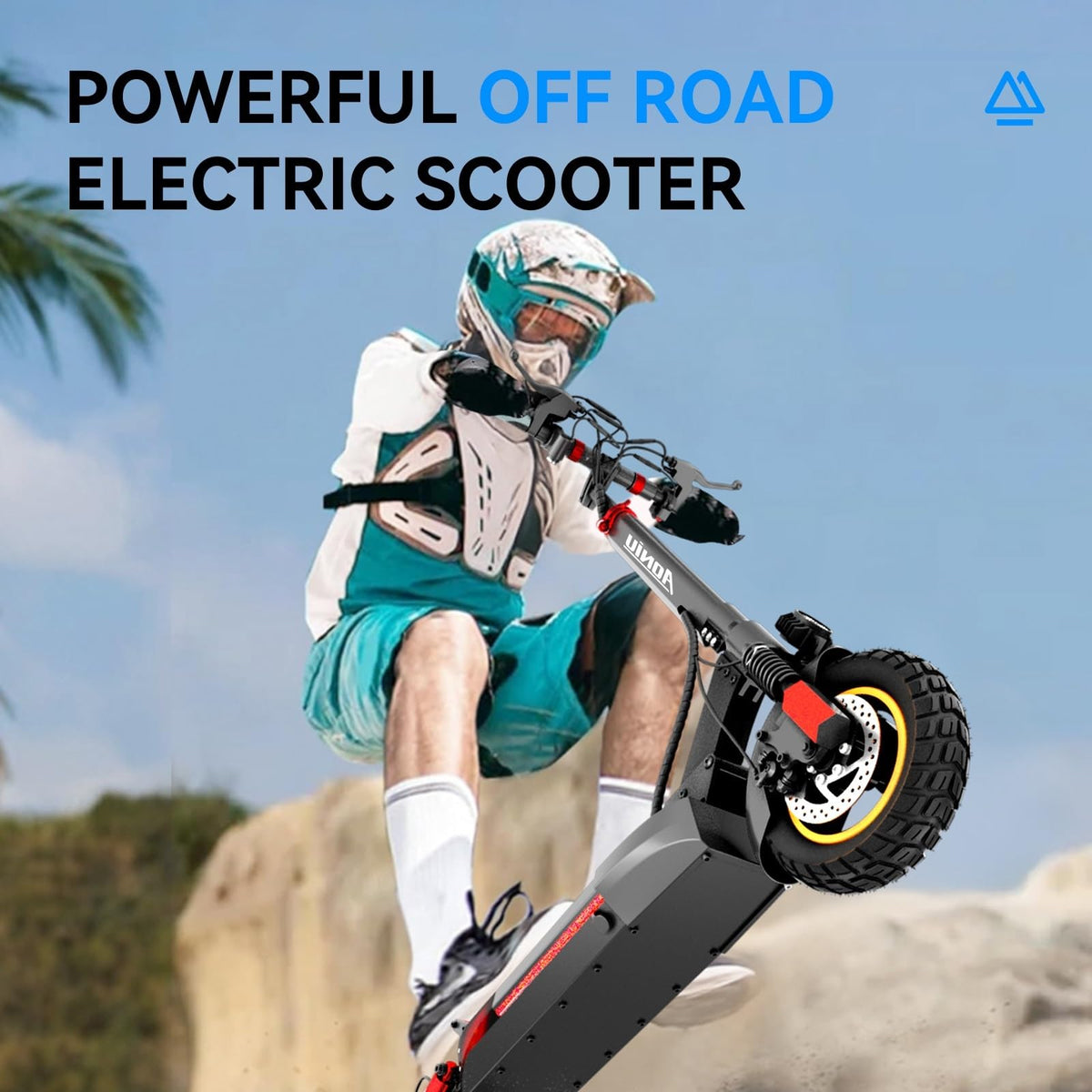 Electric Scooter with Seat 10 inch Off Road Foldable J5780