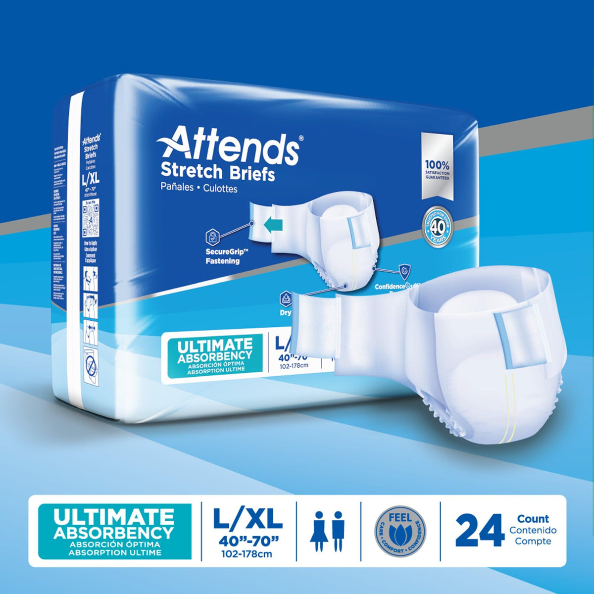 Large/X-Large Adult Incontinence Briefs 96 Ct B4982