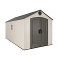 8x15 Ft Desert Sand Resin Outdoor Storage Shed H2943
