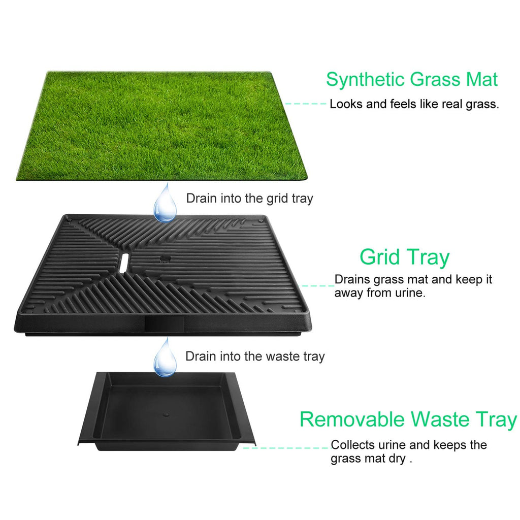 Indoor Dog Potty Grass Pad with Tray G231