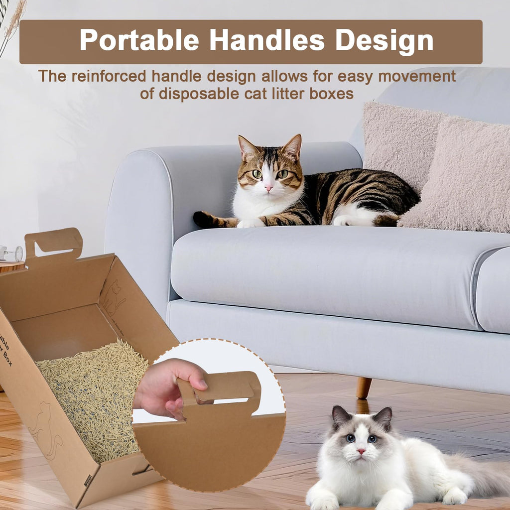 2 Pack Large Cardboard Cat Litter Box F409