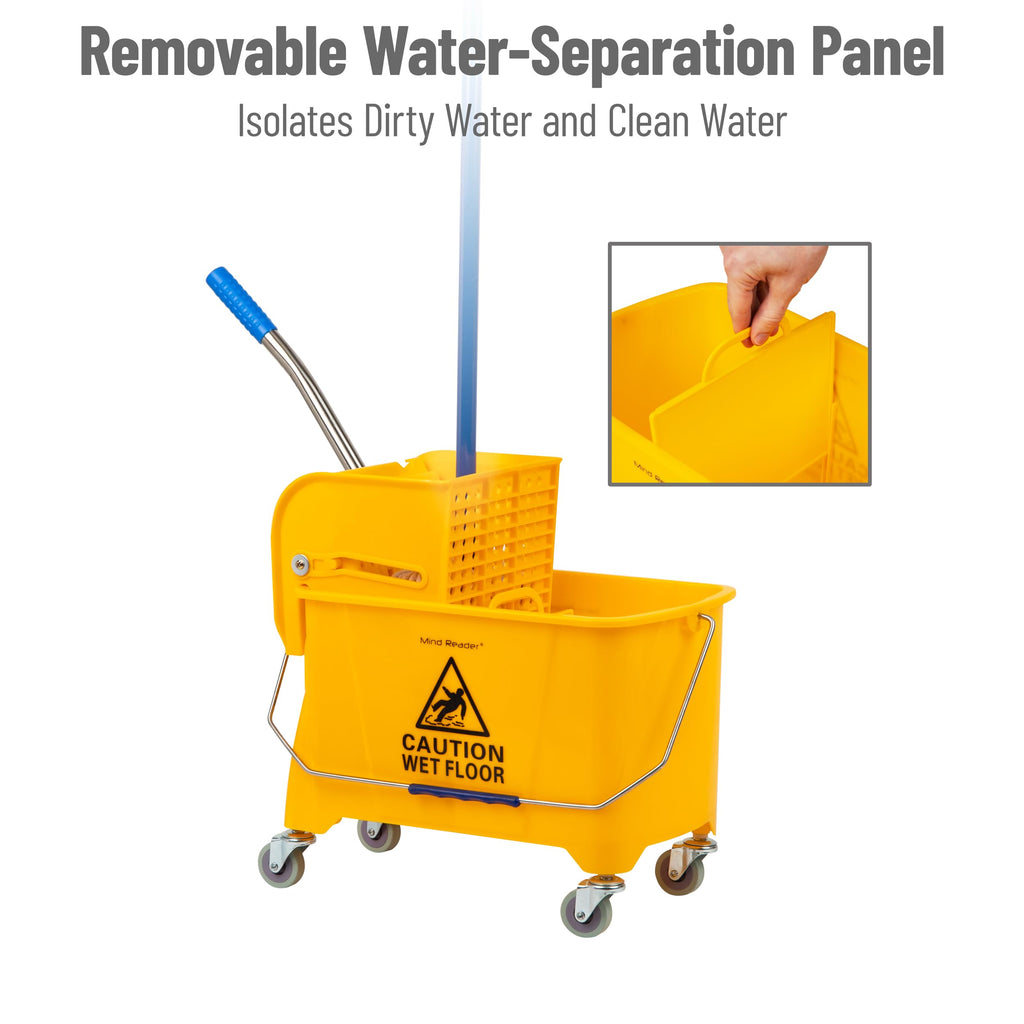 5.5-Gallon Mop Bucket with Wringer V19160