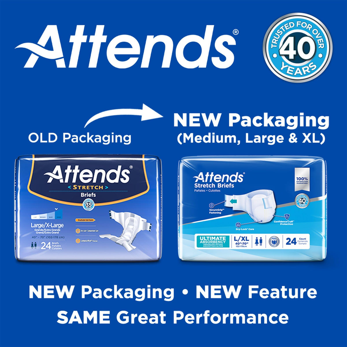 Large/X-Large Adult Incontinence Briefs 96 Ct B4982