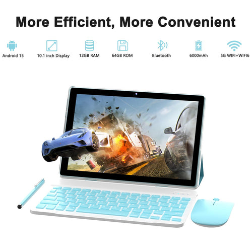 10 Inch Android Tablet 64GB 12GB RAM 6000mAh WiFi-6 N460827