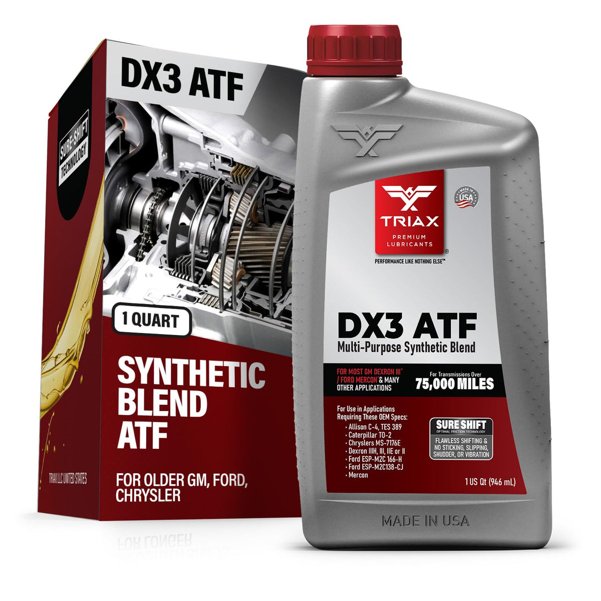 Multi-Purpose High Mileage Automatic Transmission Fluid (1 Quart) U95176
