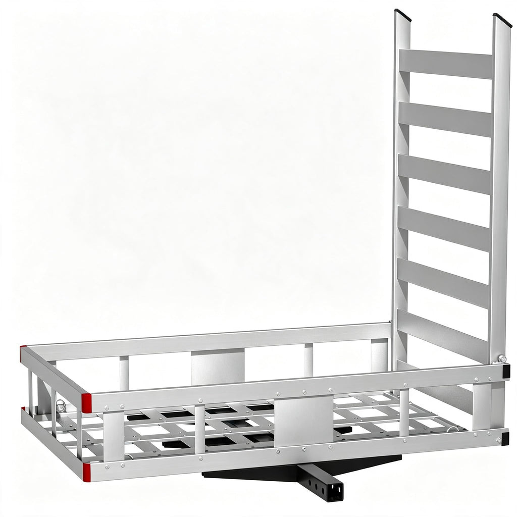 Hitch Cargo Carrier with Ramp, 500 lbs Capacity X697084
