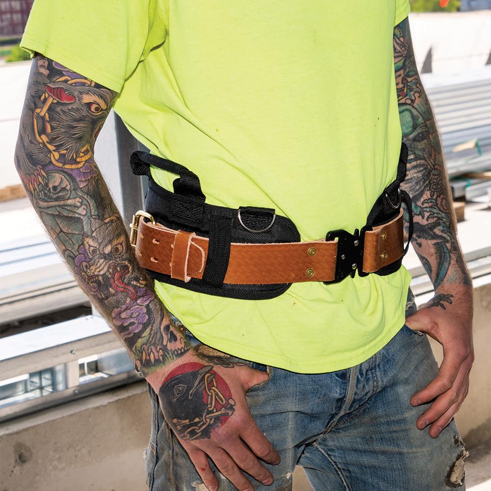 Leather Tool Belt with Quick-Release Buckle G9233
