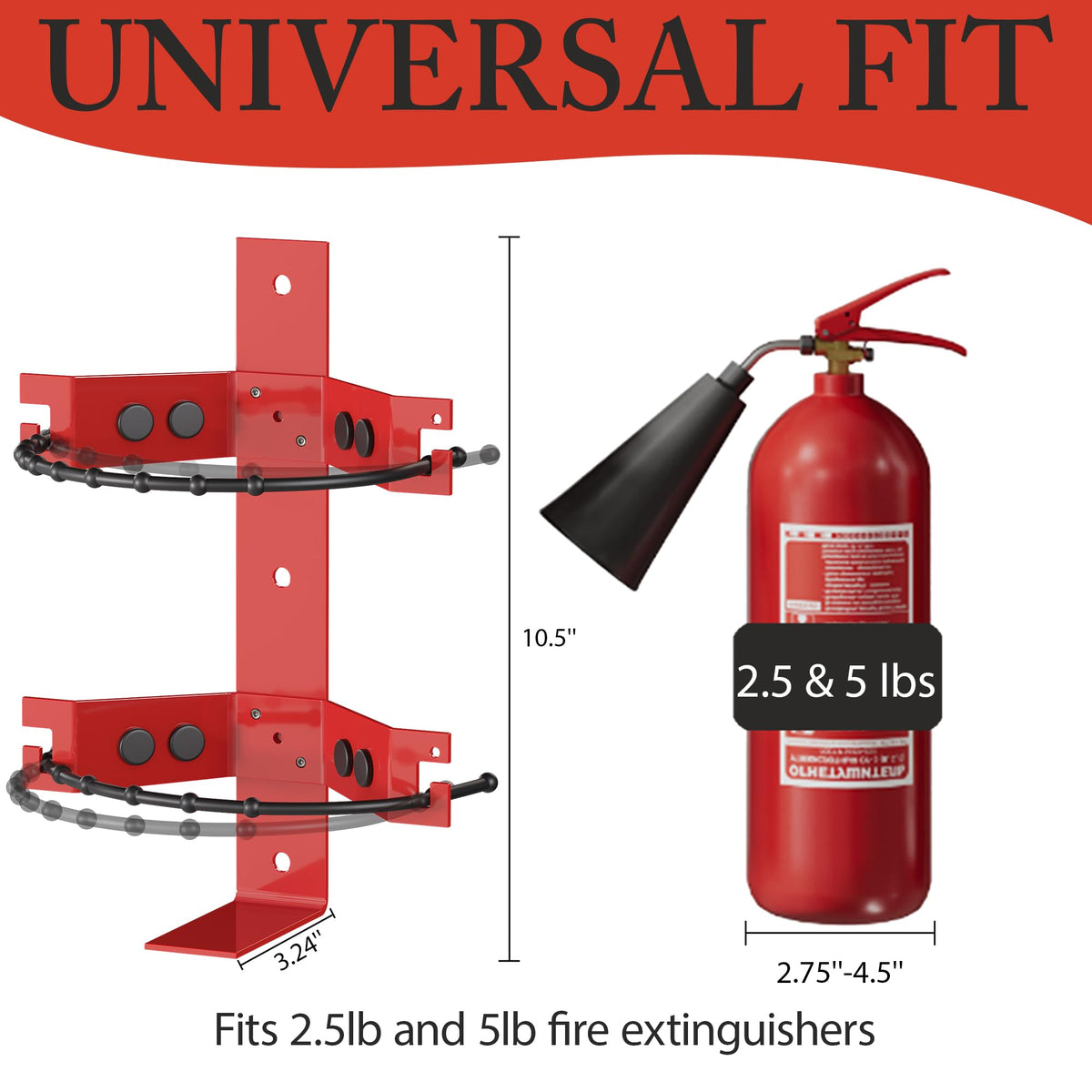 Fire Extinguisher Mount Bracket 2.5&5lb 1 Pack V5868
