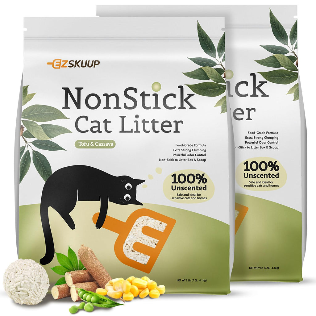 Non-Stick Bottom Tofu Cassava Cat Litter 2Pack 18Lb S841732