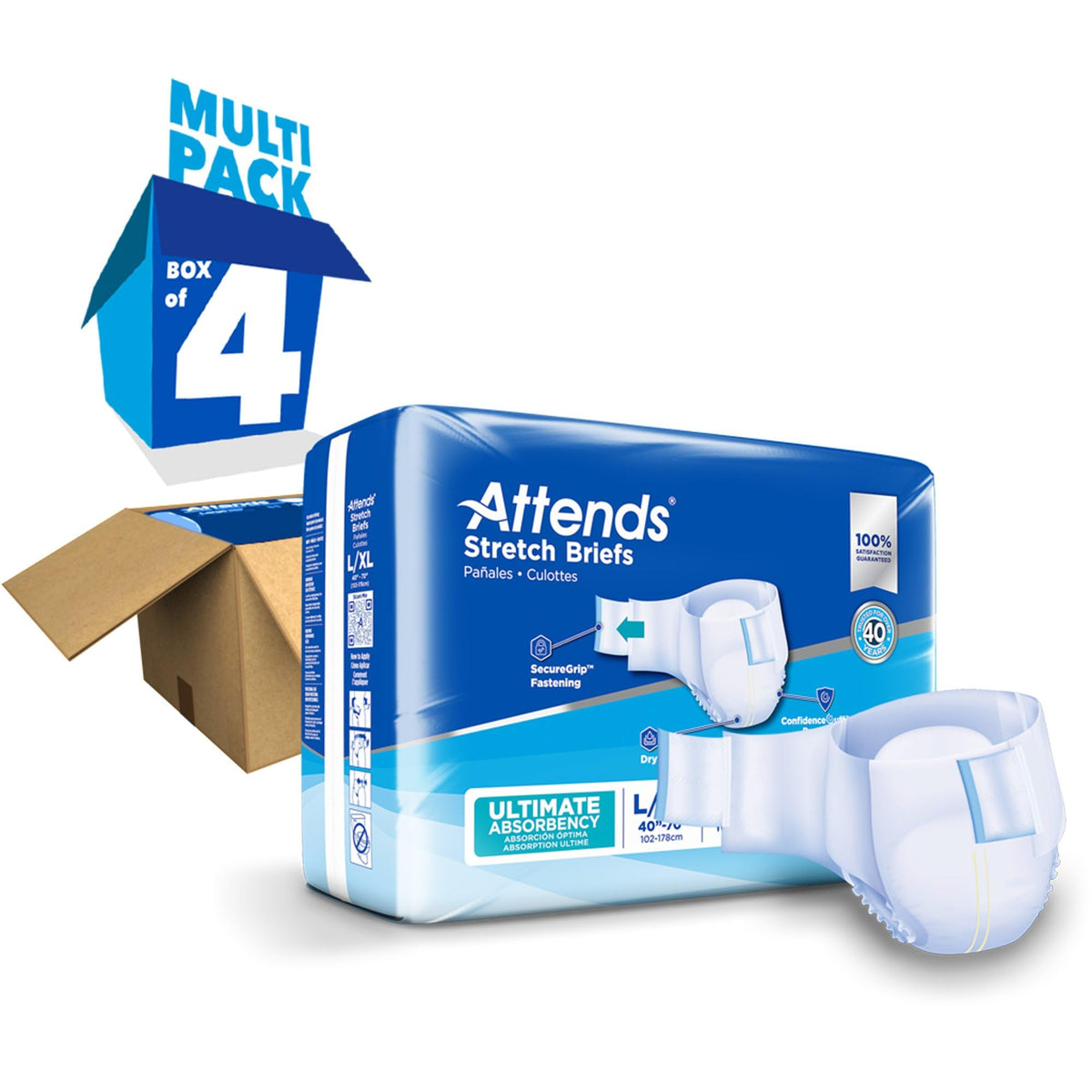 Large/X-Large Adult Incontinence Briefs 96 Ct B4982