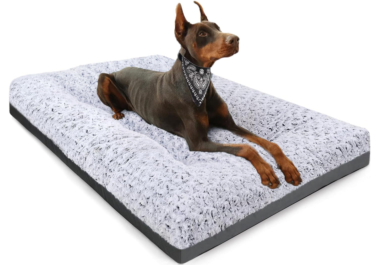 Washable Dog Bed 35 Inch Grey I58599