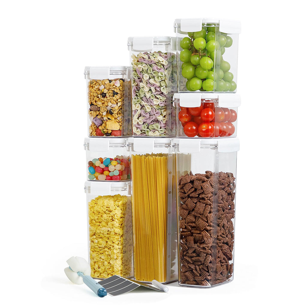 Airtight Pet Food Storage Containers with Lids, BPA Free Plastic 8-Pack L938619