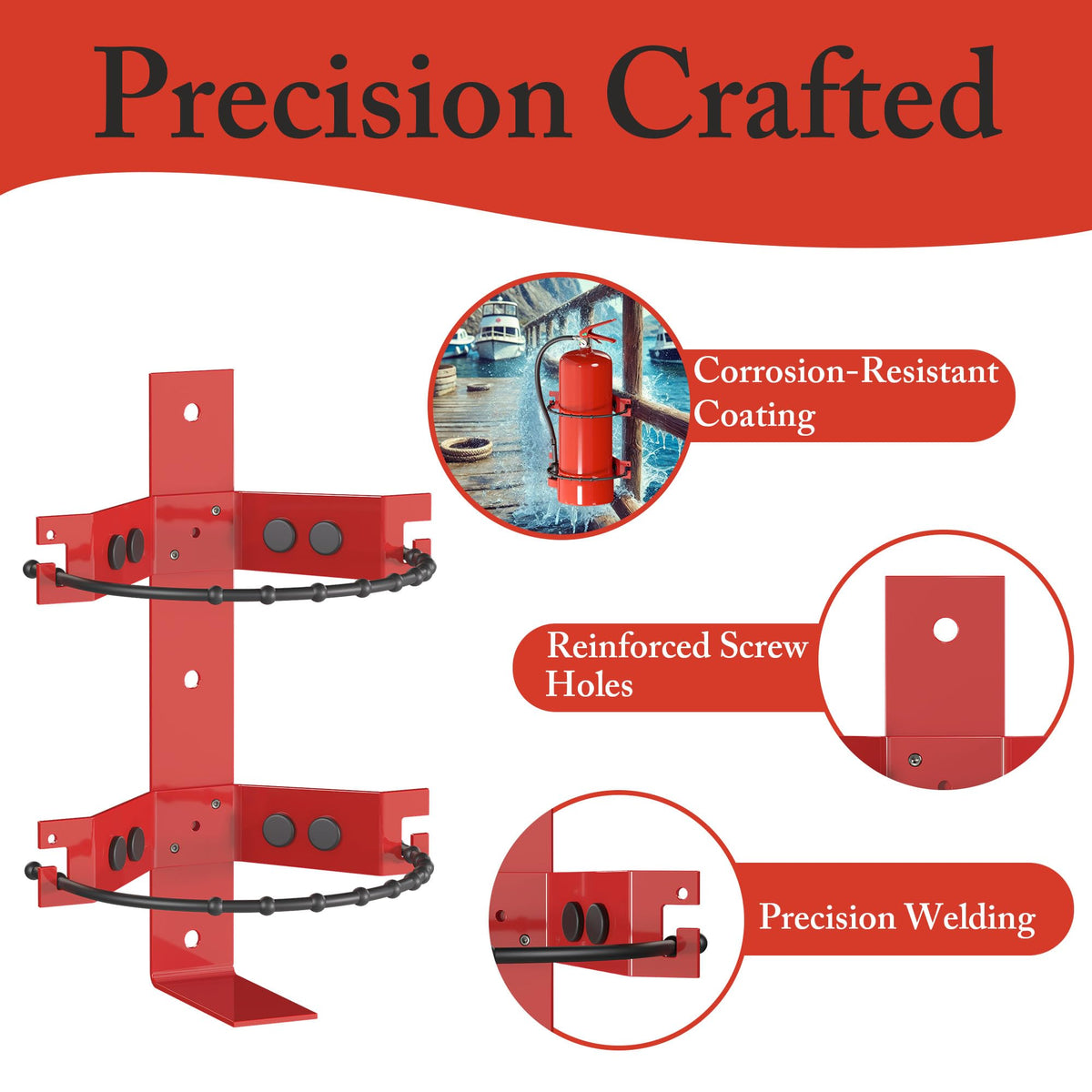 Fire Extinguisher Mount Bracket 2.5&5lb 1 Pack V5868