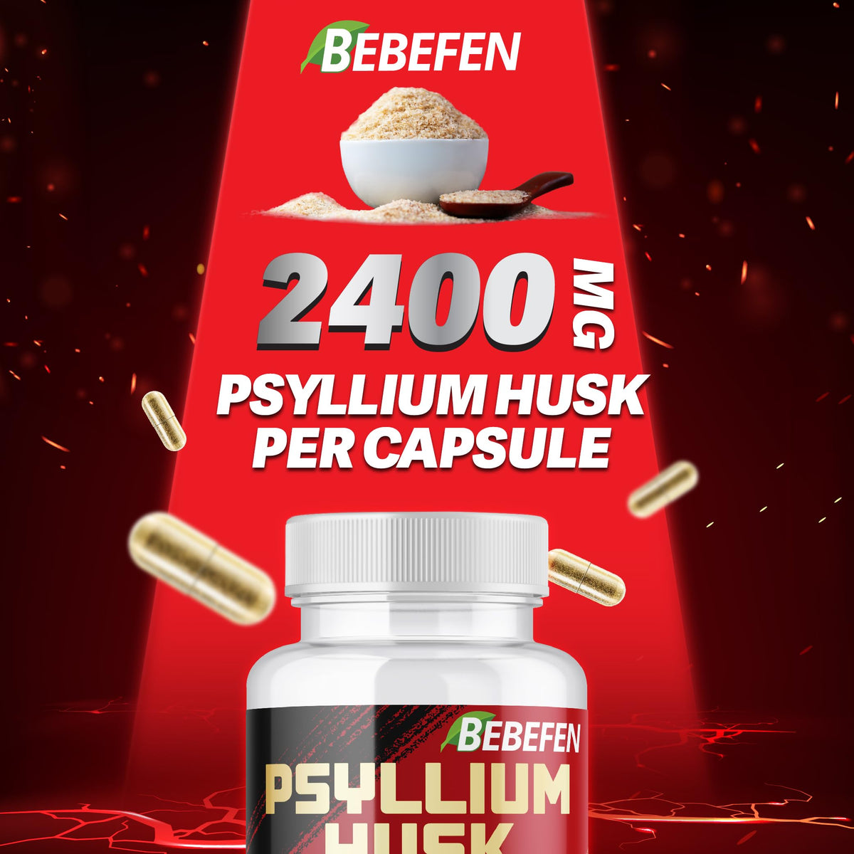 2400mg Psyllium Husk Capsules Y7444