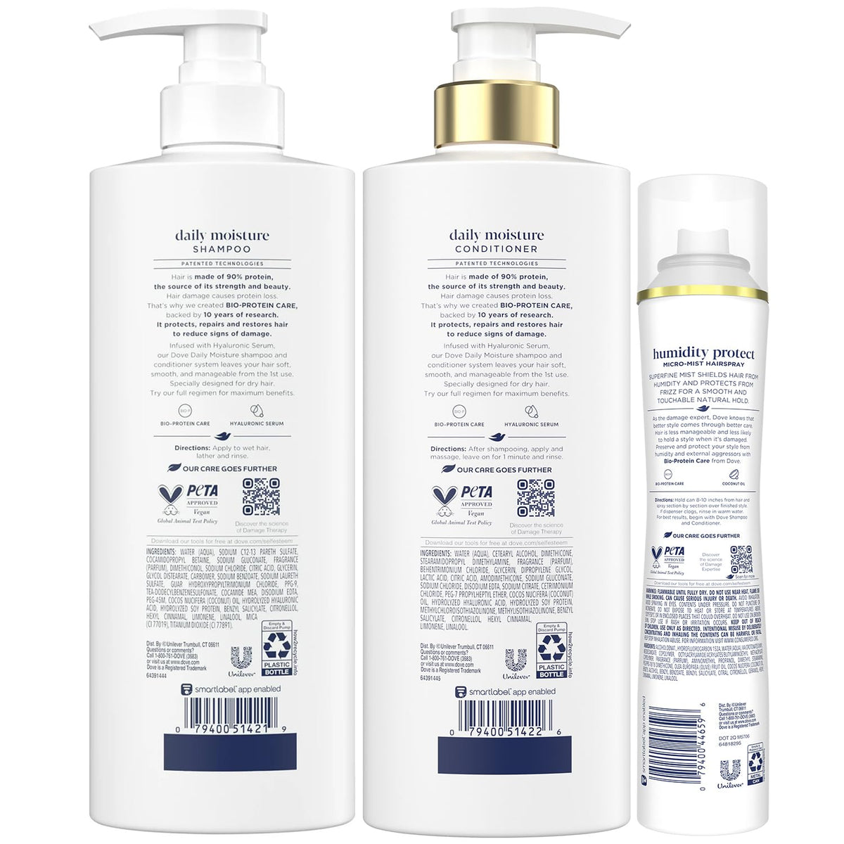 Shampoo & Conditioner Set with Hairspray 3 Piece Set Y267