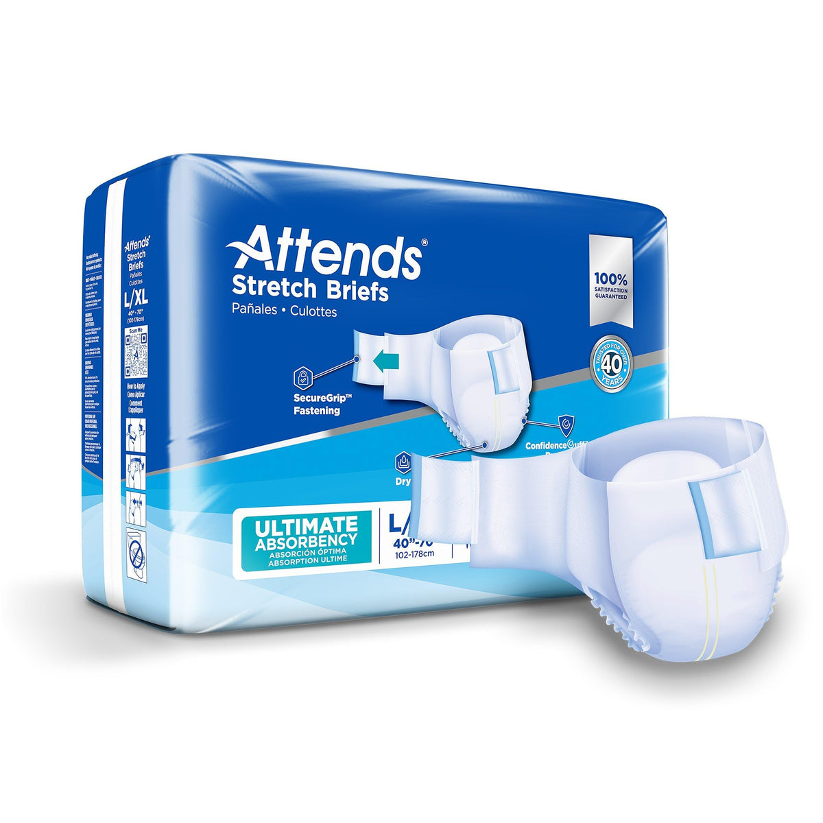 Large/X-Large Adult Incontinence Briefs 96 Ct B4982