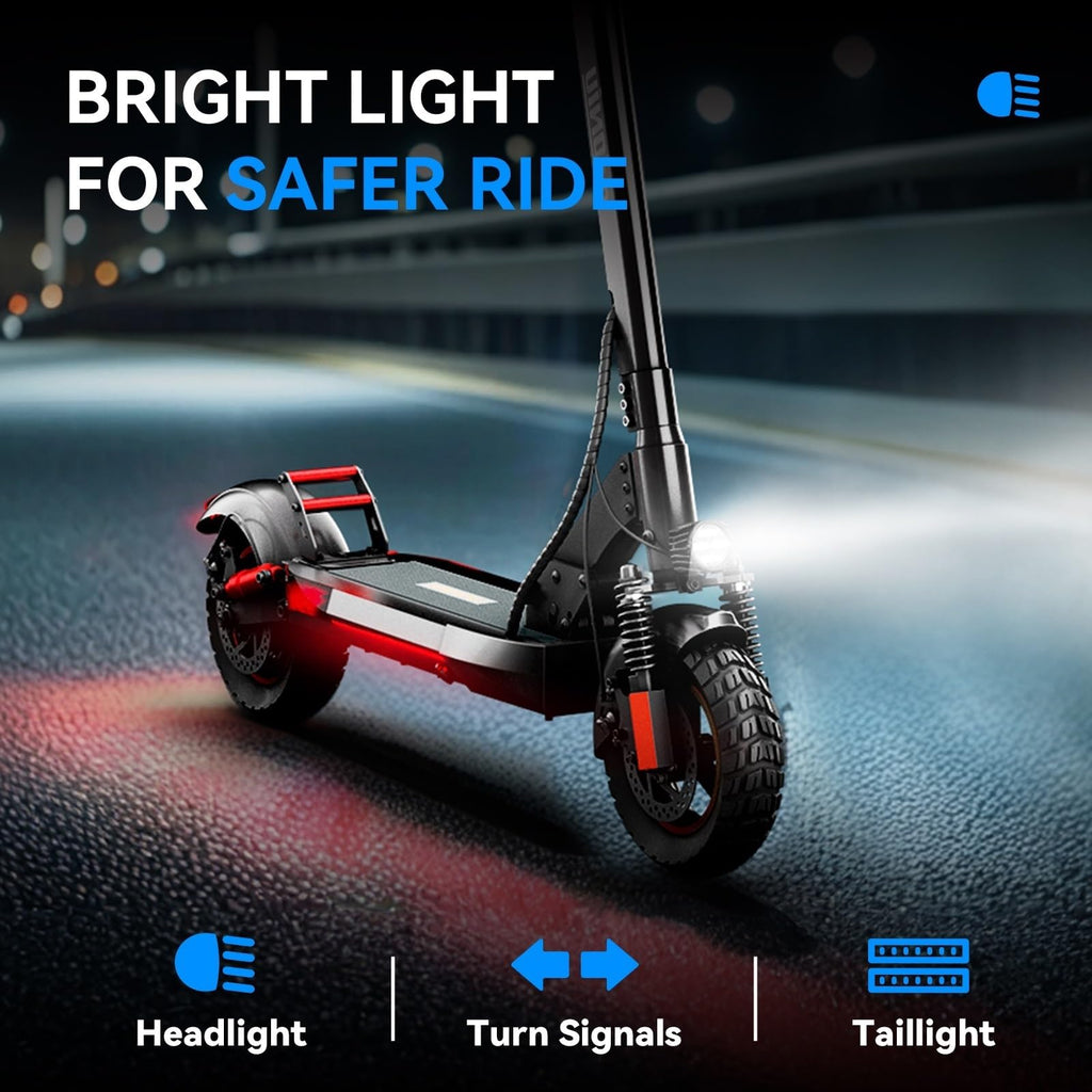 Electric Scooter with Seat 10 inch Off Road Foldable J5780