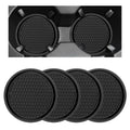 Black Non-Slip Silicone Car Cup Coasters X989
