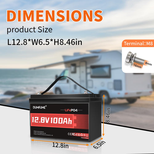 12V 100Ah LiFePO4 Battery Group 31 N43365