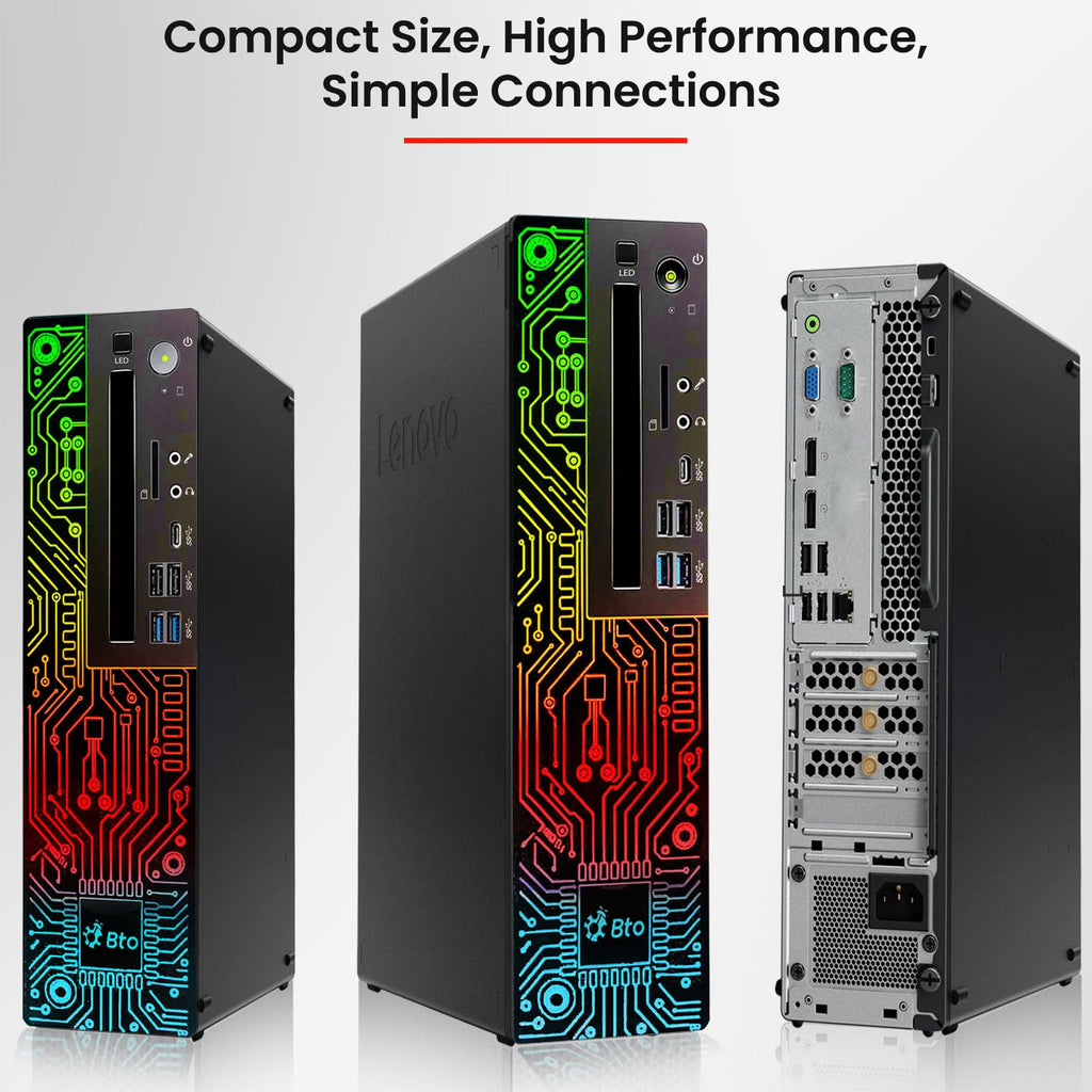 RGB Gaming Desktop PC Intel i5 16GB Ram 512GB SSD GeForce GT 1030 Windows 11 Pro P613