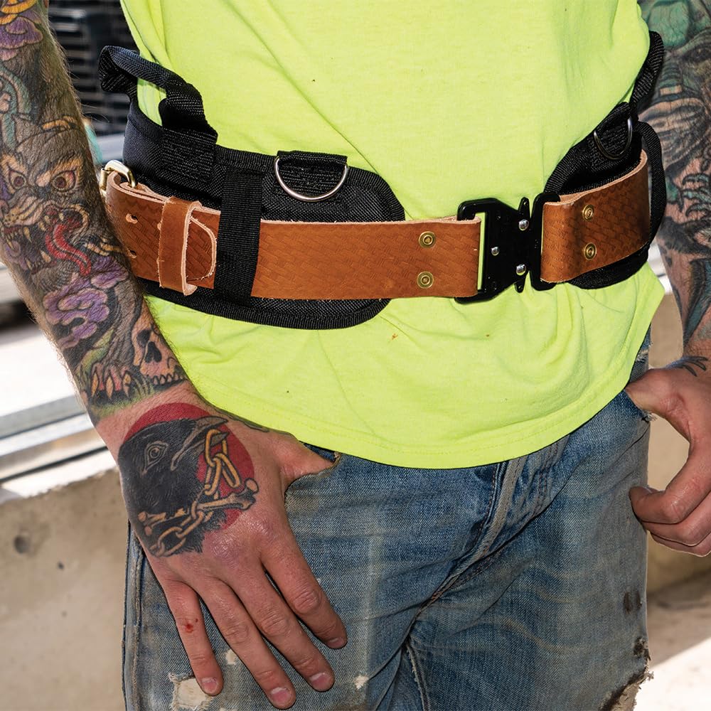 Leather Tool Belt with Quick-Release Buckle G9233