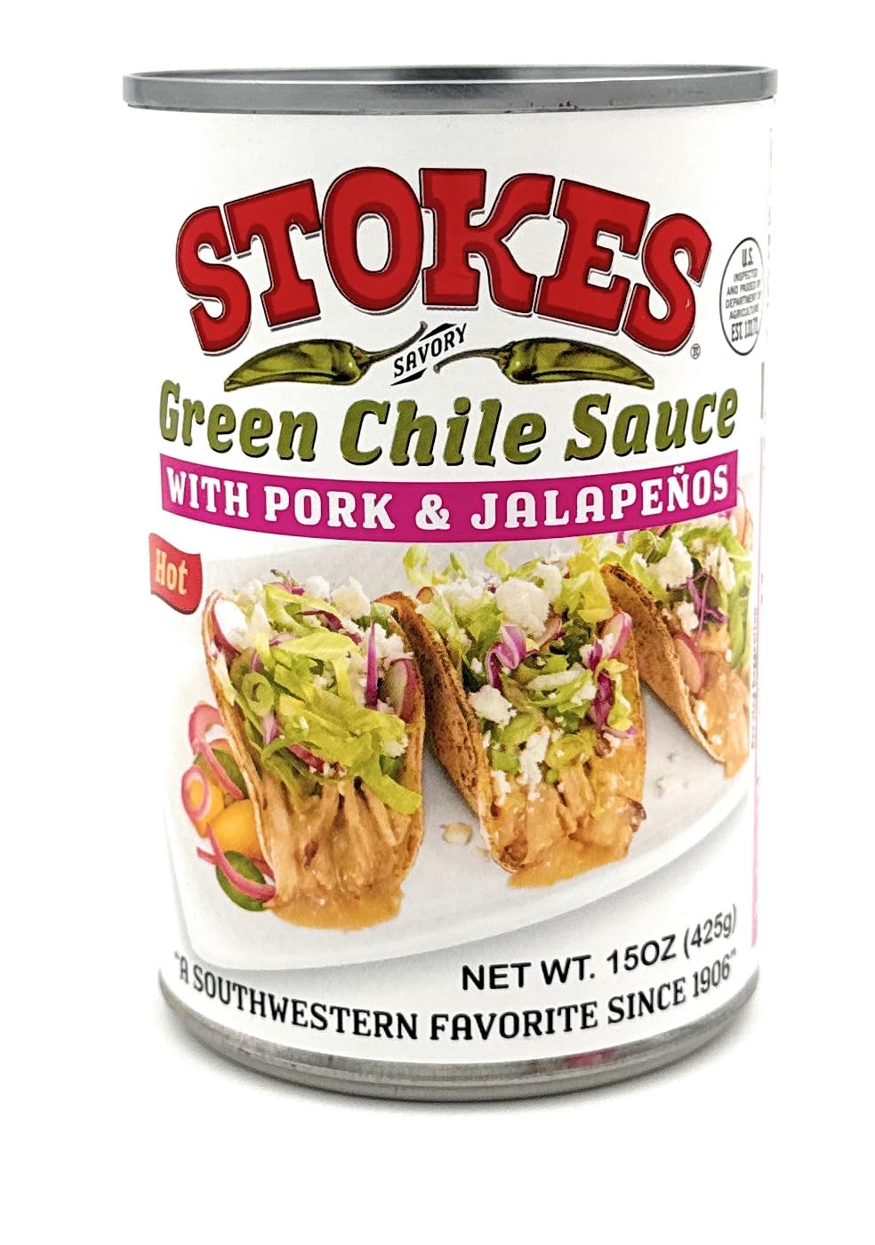 Green Chile Sauce with Pork and Jalapenos Pack of 6 P733